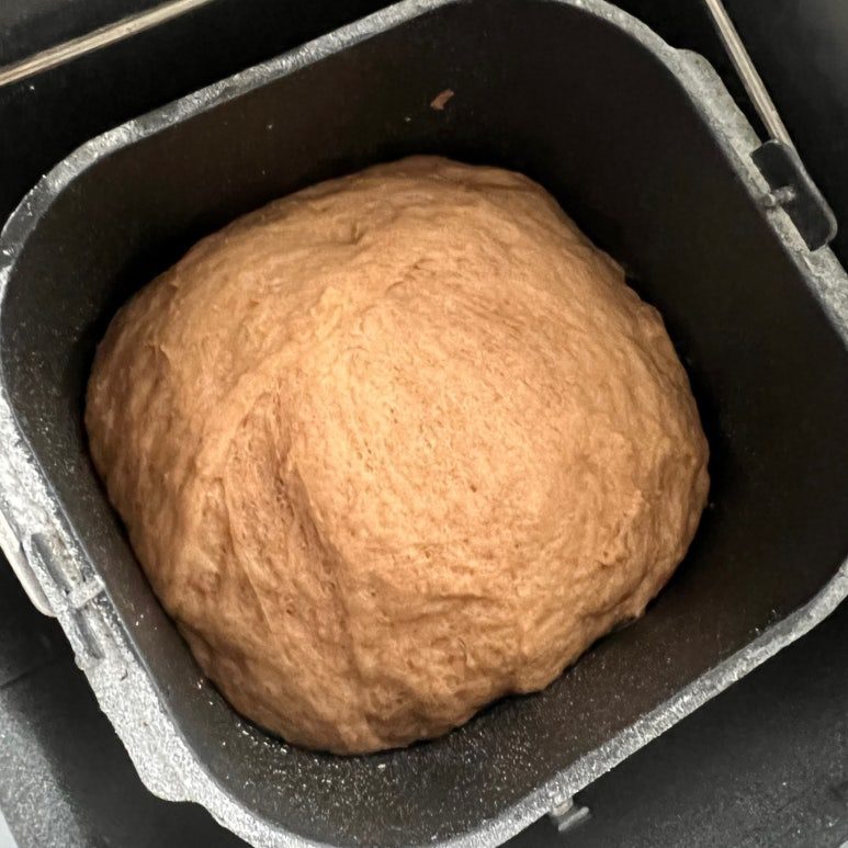 오성제빵기 통밀빵 부푸는 중